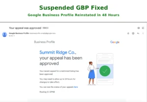 Home suspended listing successfully recovered and restored